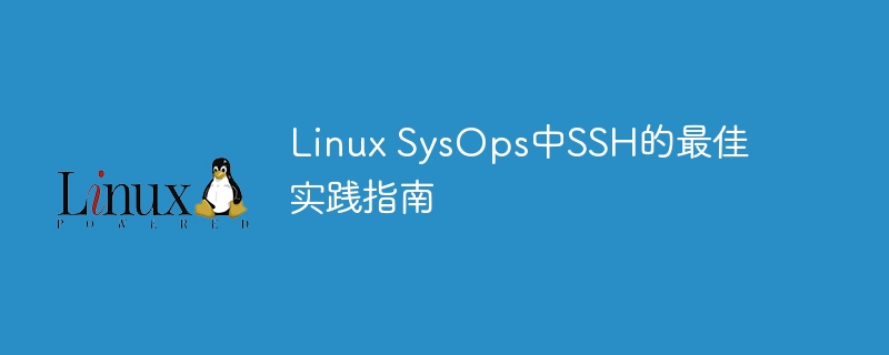 Linux SysOps中SSH的最佳实践指南