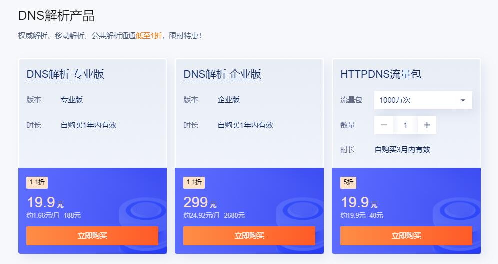 腾讯云双11云上盛惠DNSPod会场 企业新用户.com域名一元抢 .cn域名首年8.8元,第4张